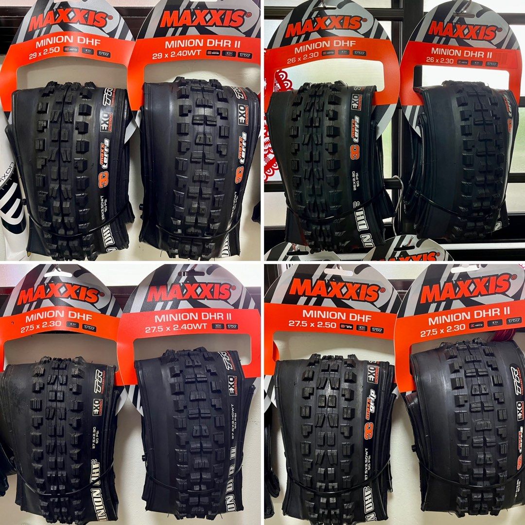 Maxxis Minion DHF/DHR II Mountainbike-Reifen Set – Inkl. Reifenheber Für Trail & Downhill