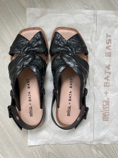 Melissa + Baja East python sandals