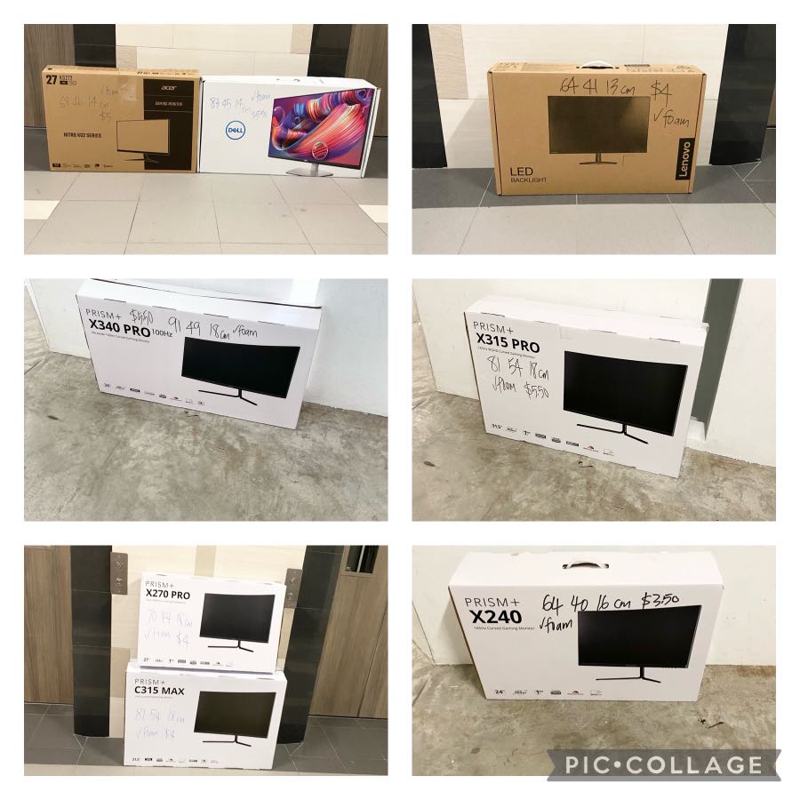 Monitor Box with foam tv box with foam. carton. box. jumbo extra large large medium moving house