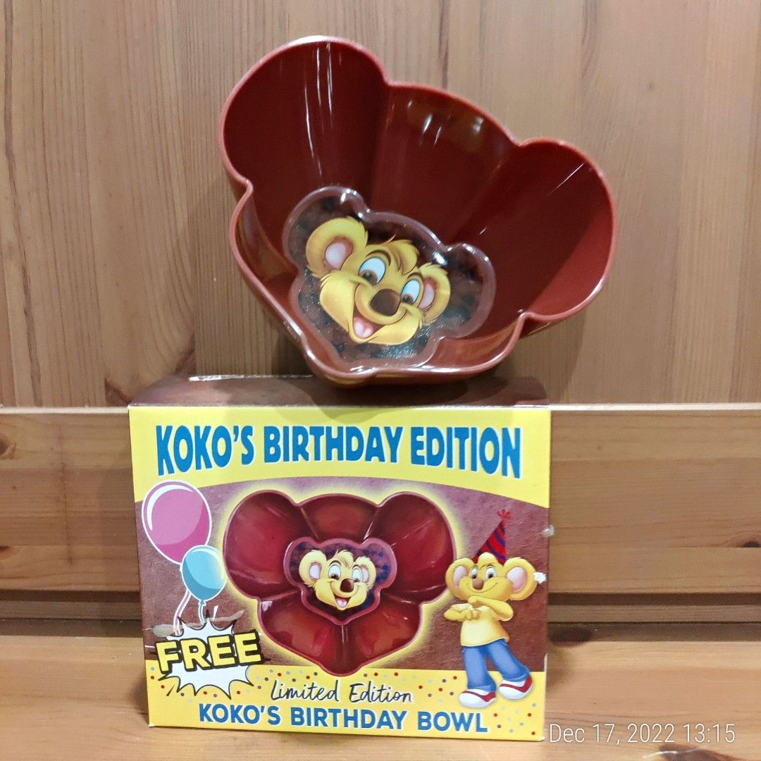 NESTLE KOKO KRUNCH LIMITED EDITION KOKO'S BIRTHDAY BOWL, Hobbies & Toys ...