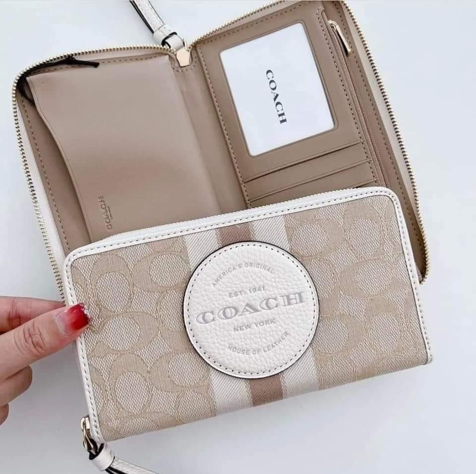 Striped coach wallets for discount women