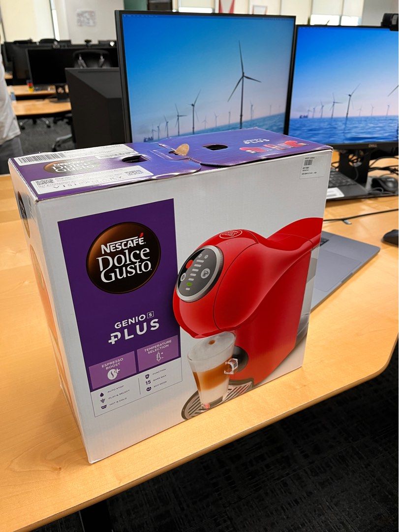 (New) Nescafe Dolce Gusto Genio S Plus Automatic Coffee Machine Red