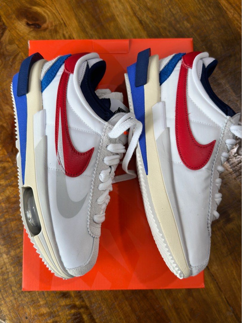 Red blue white nike store