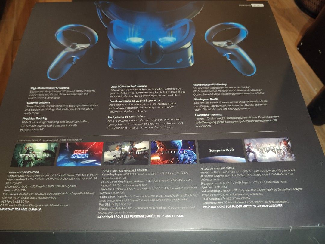Oculus Rift S Video Gaming Video Game Consoles Others on Carousell