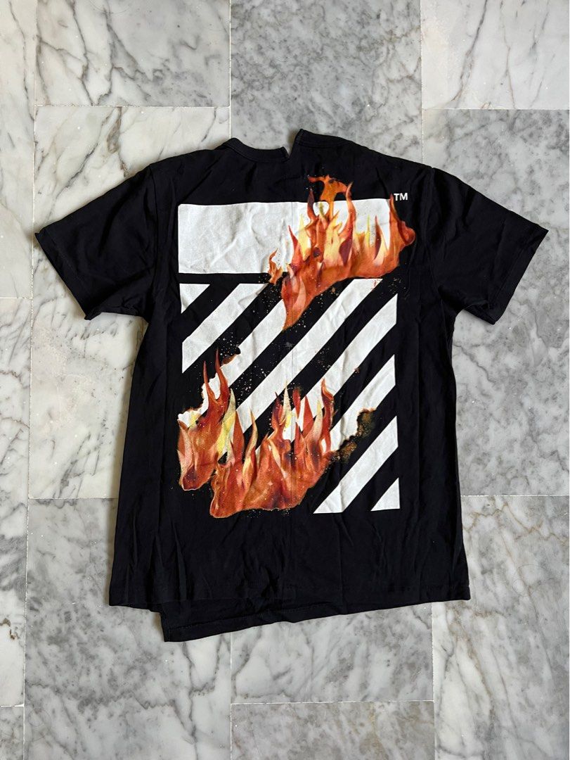 Off white fire tee online