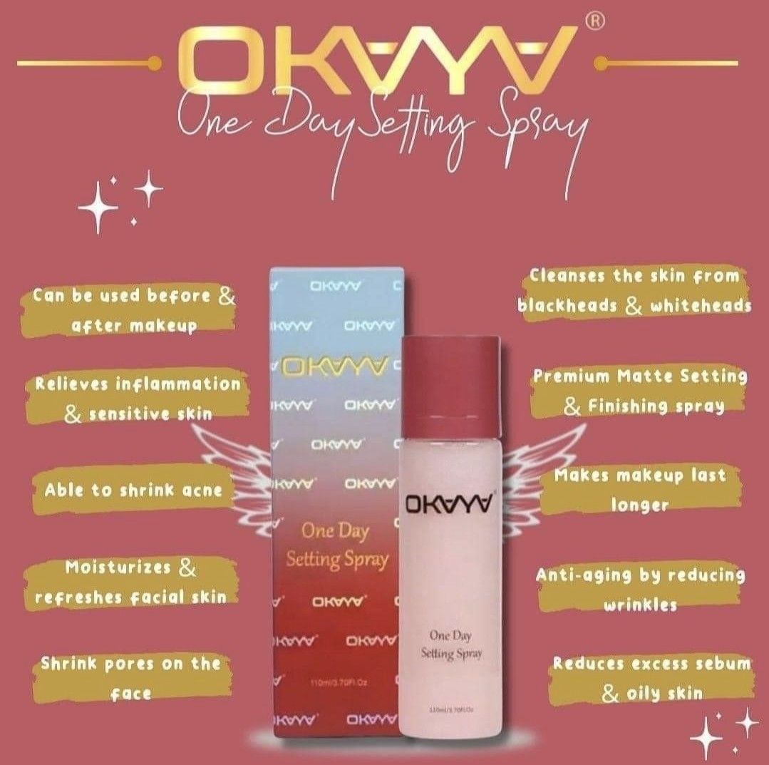 OKAYA setting spray, Beauty & Personal Care, Face, Makeup on Carousell