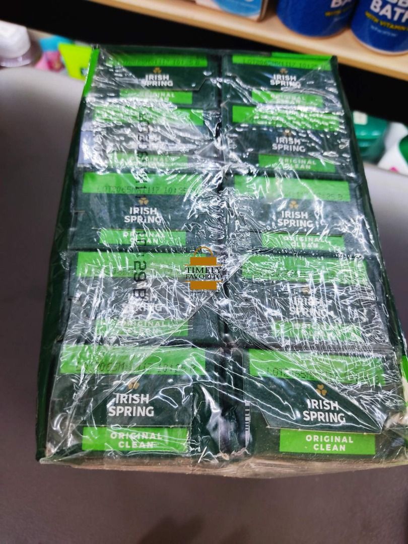 ❌sold out❌ ORIGINAL Irish Spring soap 20 bars (Category: Bath) located in Pasay City. Submitted by timelyfavorito1 (Listing ID 1203647318, Image 2). Description: Get that crisp, classic scent you love with Irish Spring Original Deodorant Bar Soap. Irish Spring Original bar soap delivers the gentle and caring formula you love, with a fresh, clean, and invigorating scent to leave you refreshed. Irish Spring Original Deodorant Bar Soap provides 12-h