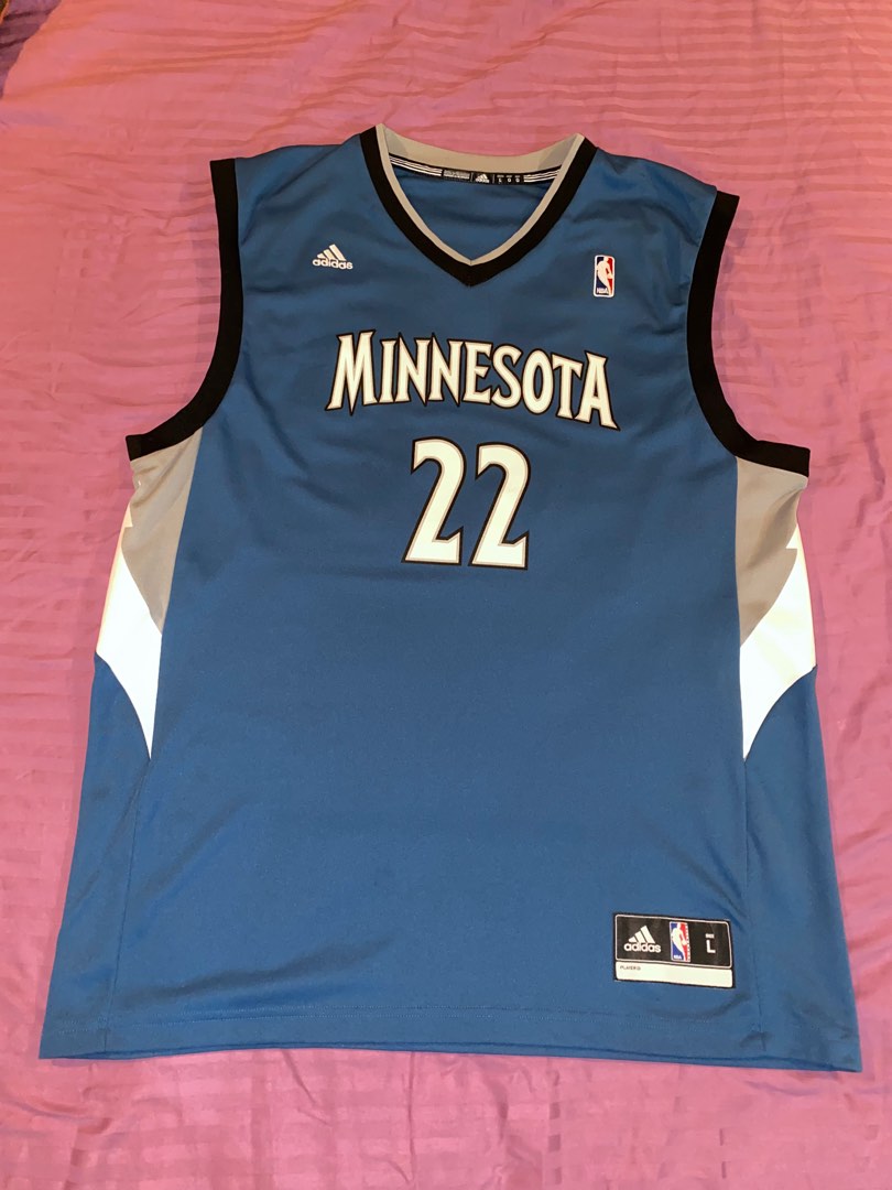Original NBA Adidas Jersey Singlet Basketball Wiggins Timberwolves, Men