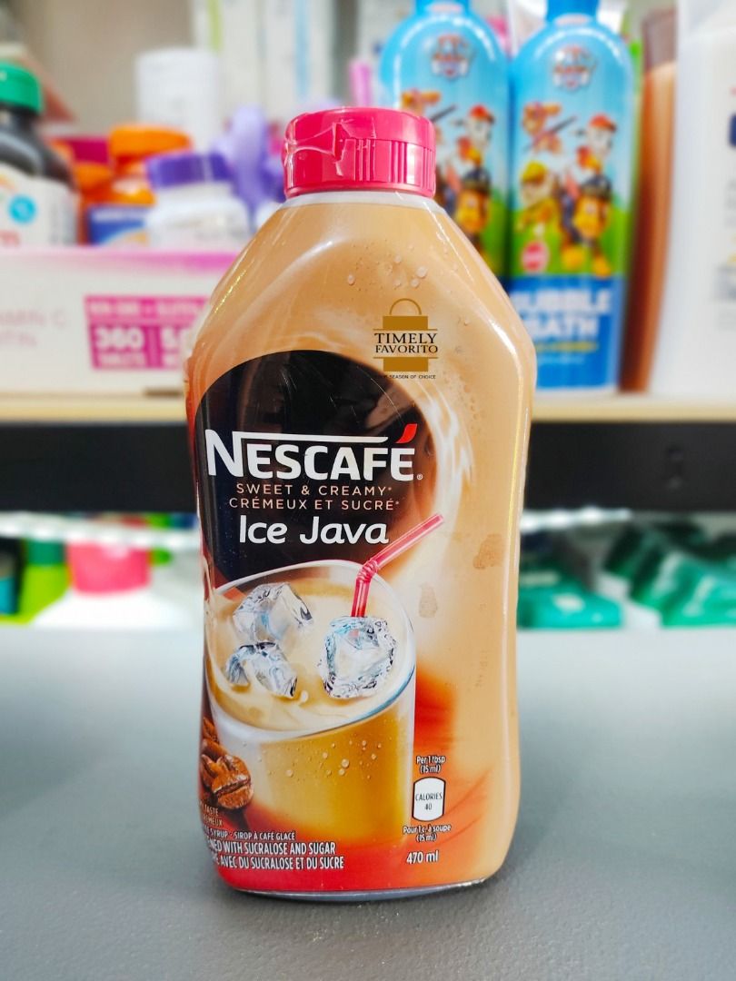 Nescafe Ice Java Coffee Syrup 470ml - Pack of 2 - Imported from Canada