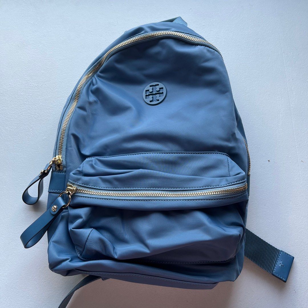 ORIGINAL Tory Burch Blue Nylon Backpack, Women's Fashion, Bags & Wallets,  Backpacks on Carousell