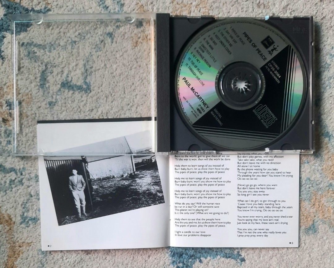 Paul McCartney - Pipes Of Peace (Black Triangle Disc Face CD), Hobbies ...