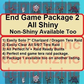 Pokemon Scarlet Violet End Game Package Tera Raid Package 6IV Shiny Sylveon