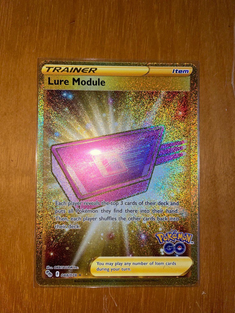 088/078 Lure Module : Gold Secret Rare Foil Card Pokemon GO