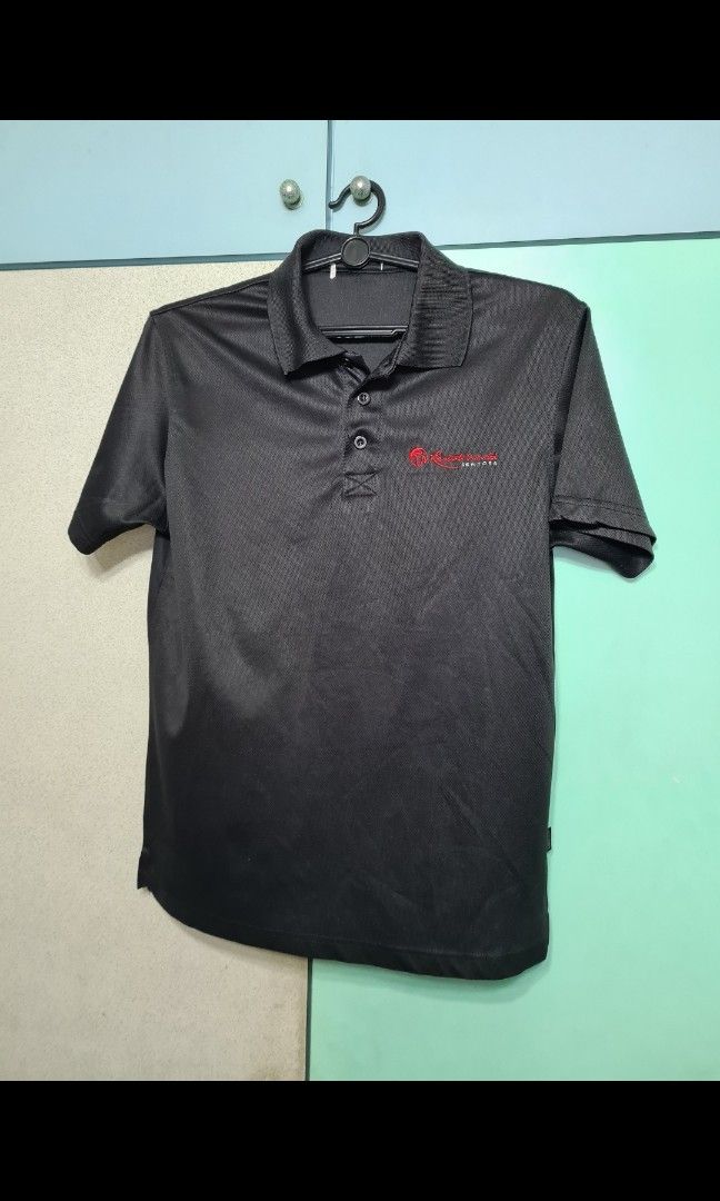 black uniform polo shirt