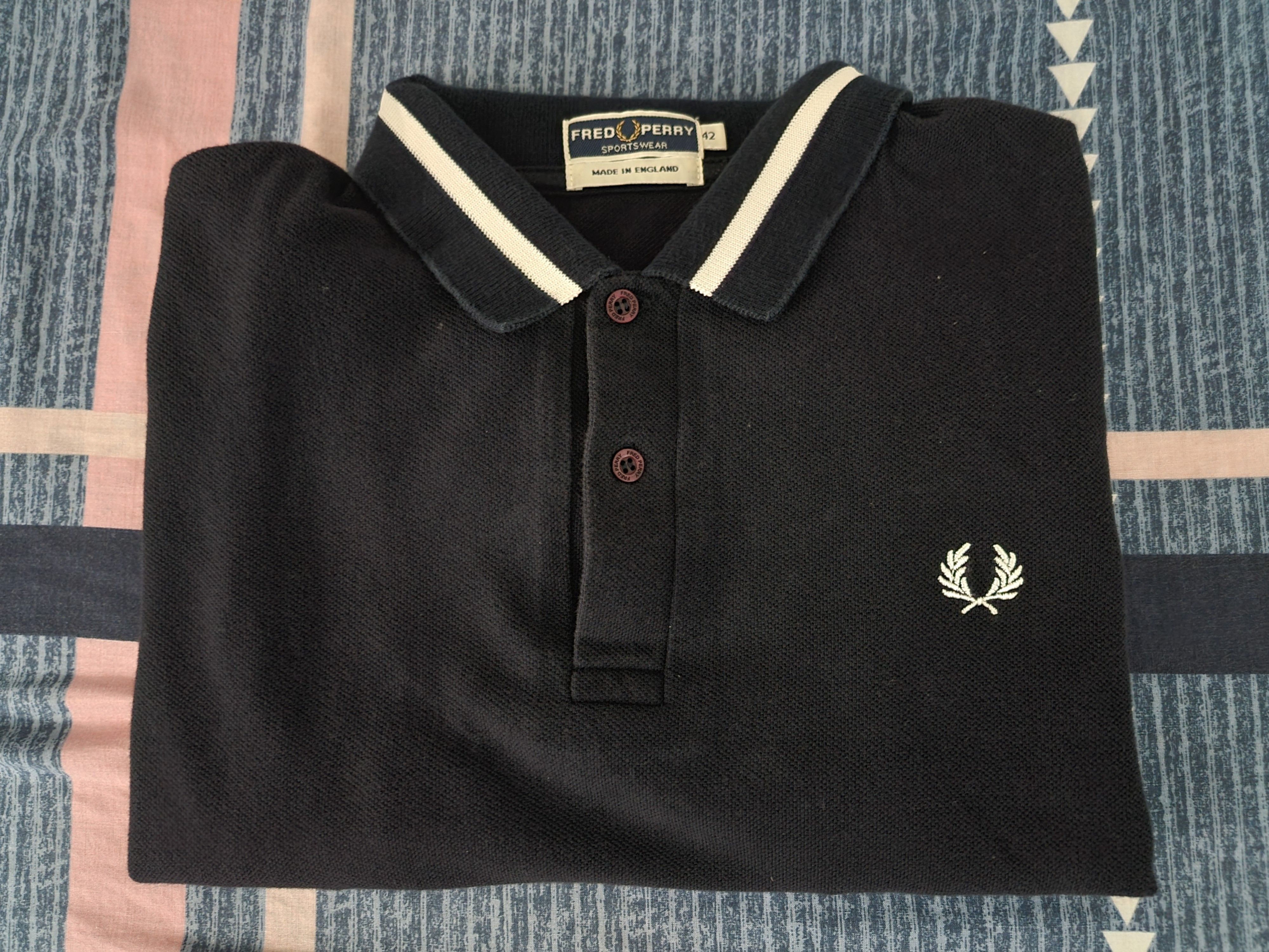 Selling Fred Perry Polo Blue, Men's Fashion, Tops & Sets, Tshirts ...