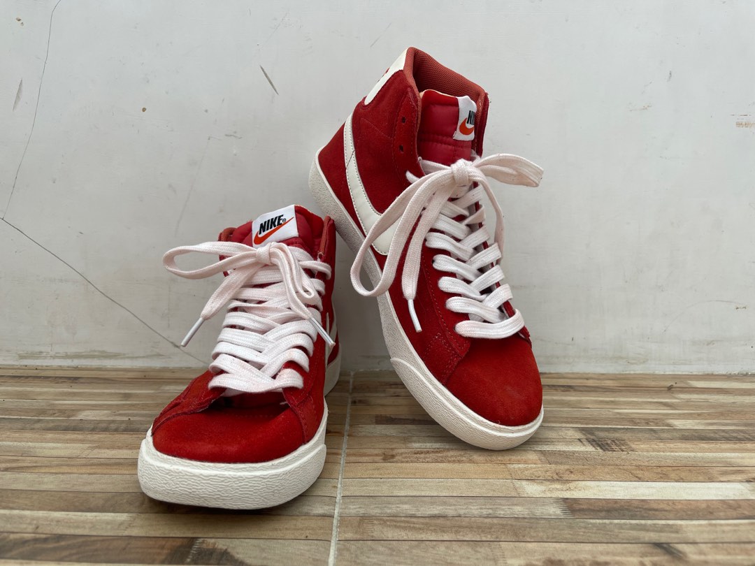 Sepatu Nike Blazer Hi Suede Vintage Red Nike Men's Blazer '77 Mid