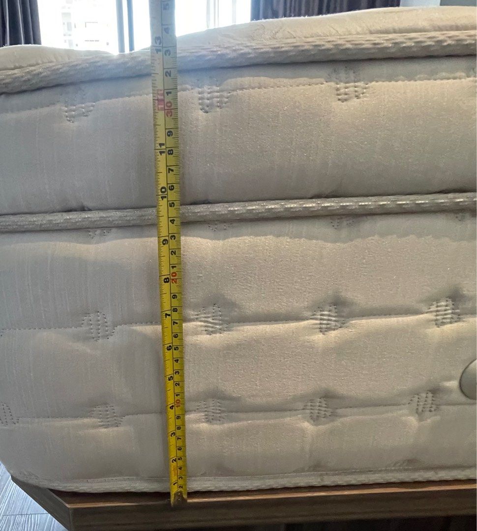 Serta Latex King Mattress, Furniture & Home Living, Bedding & Towels on