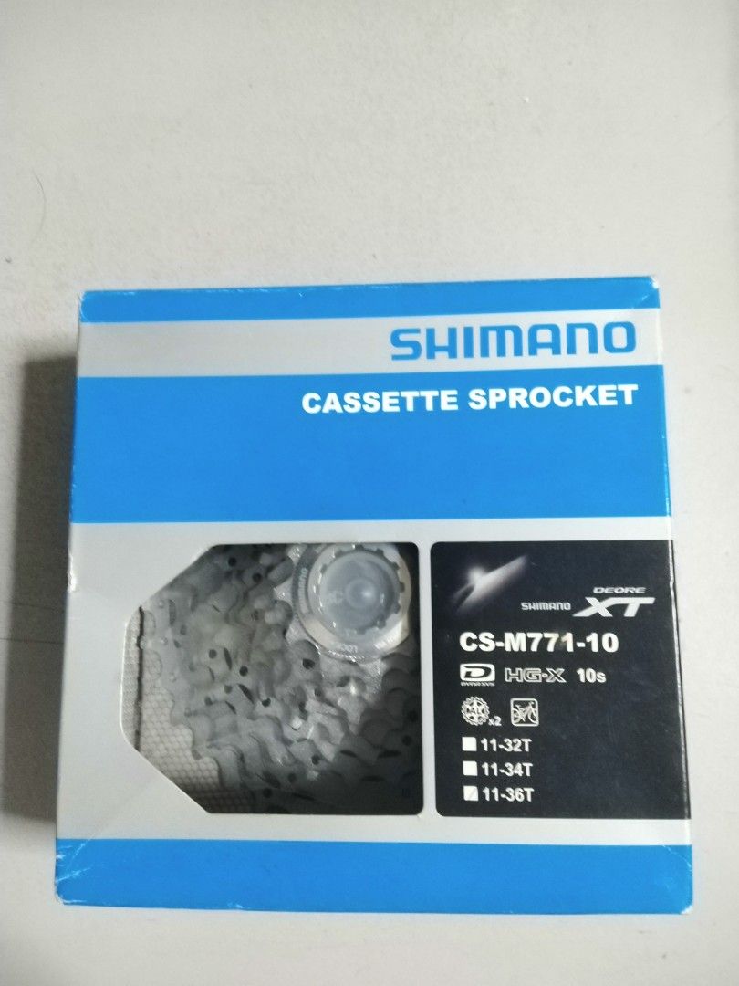 Shimano MTB XT M771 10 speed cassette, Sports Equipment, Bicycles ...