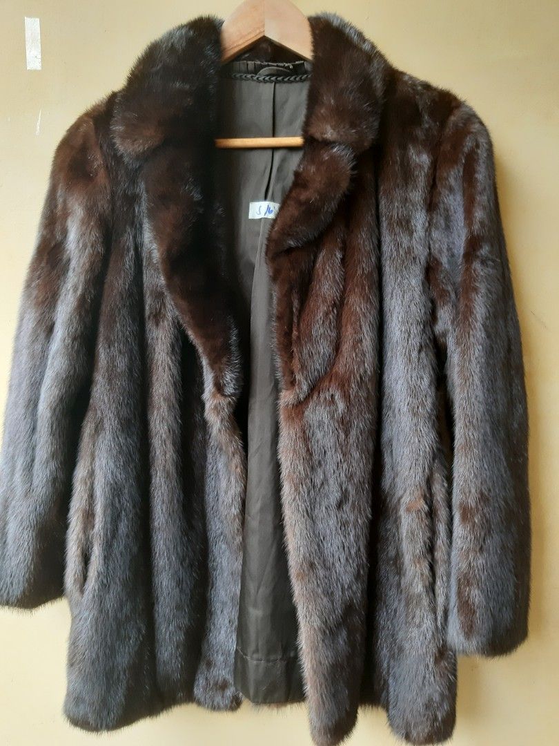 SAFURON Authentic MinkFUR LEATHER COAT
