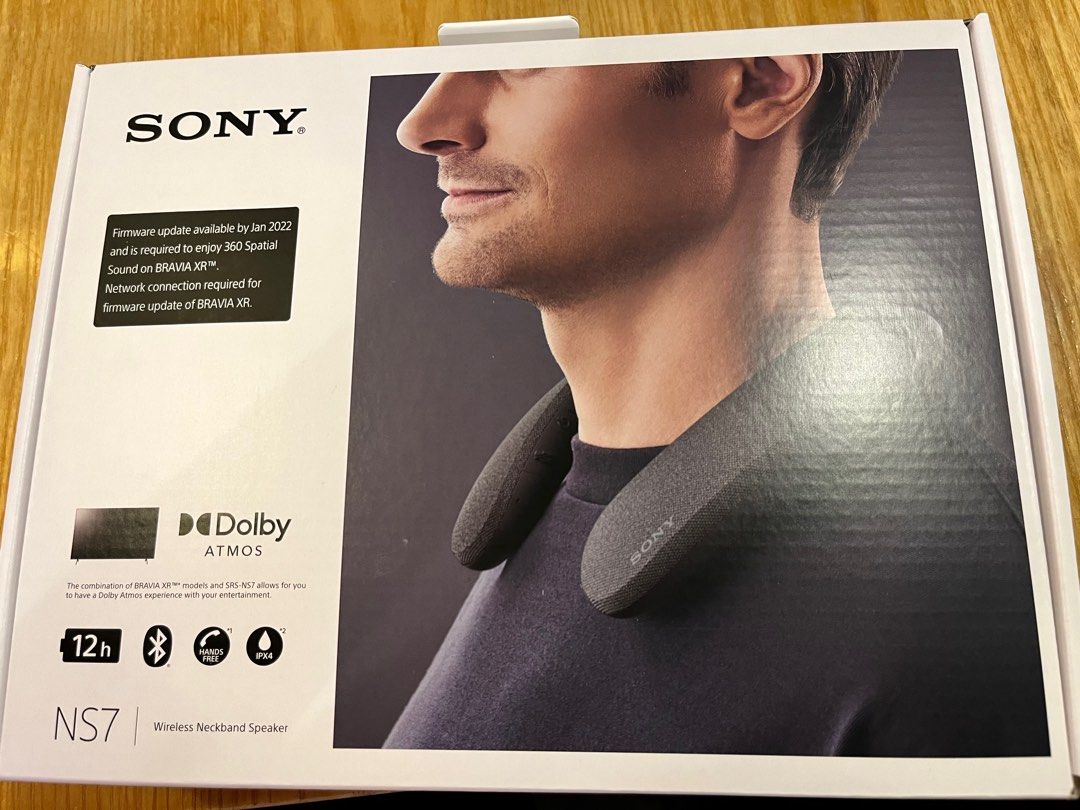Sony wireless neckband speaker, Audio, Headphones & Headsets on Carousell