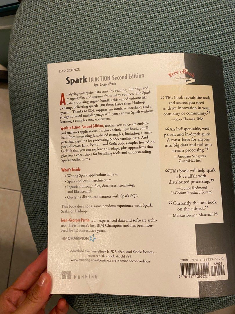 Spark in Action: Covers Apache Spark 3 with Examples in Java, Python, and Scala (Category: Textbooks) located in Petaling Jaya. Submitted by rubycui (Listing ID 1203673621, Image 2). Description: .