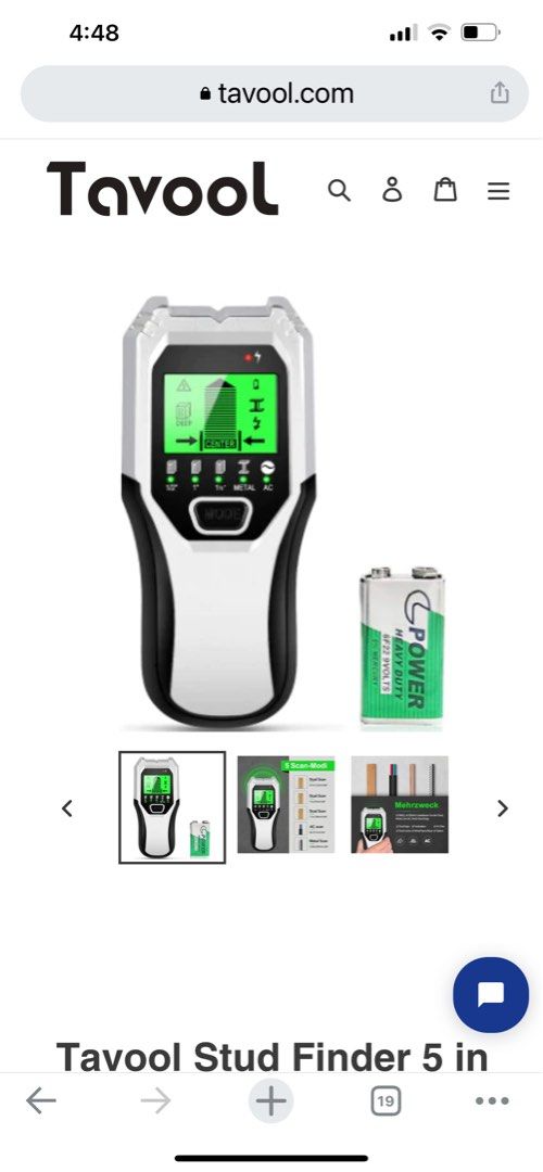 Tavool Stud Finder 5 in 1 Sensor Wall Scanner Wood Beam Joist Finders