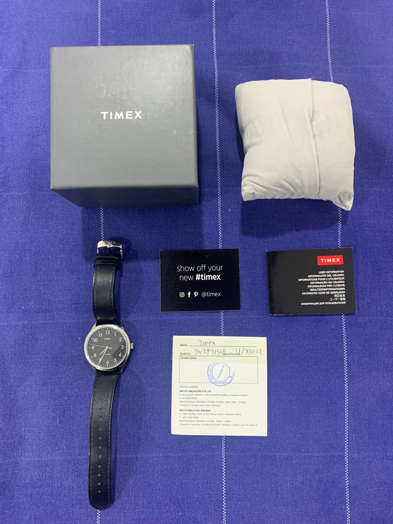 Timex Modern Easy Reader 40mm Leather Strap Watch TW2T71900 Men s