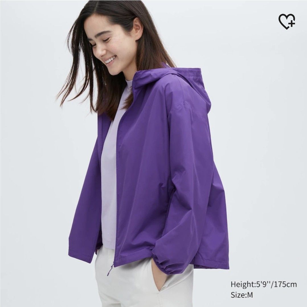 Uniqlo UV Protection Pocketable Parka Women S size Lilac Like new