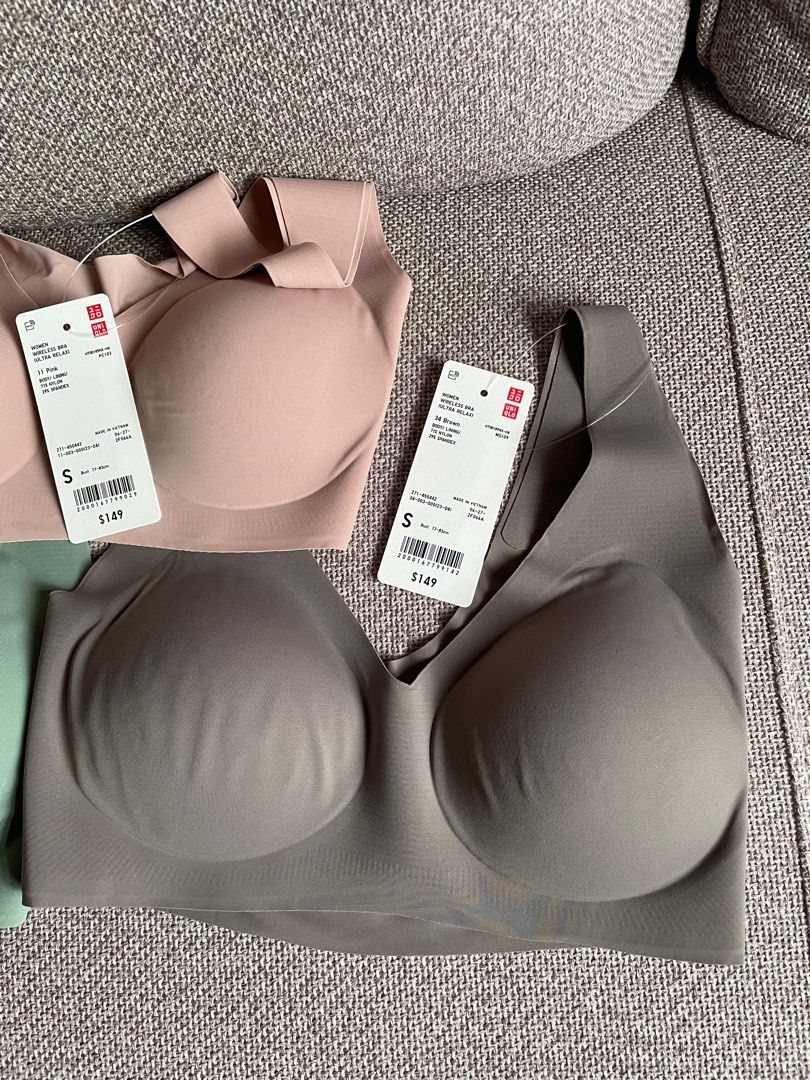 Uniqlo women wireless bra (3D HOLD), 女裝, 內衣和休閒服- Carousell