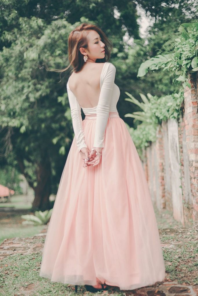 Tulle maxi store skirt wedding