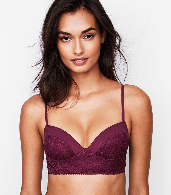 Victoria's secret wireless bra purple 32dd