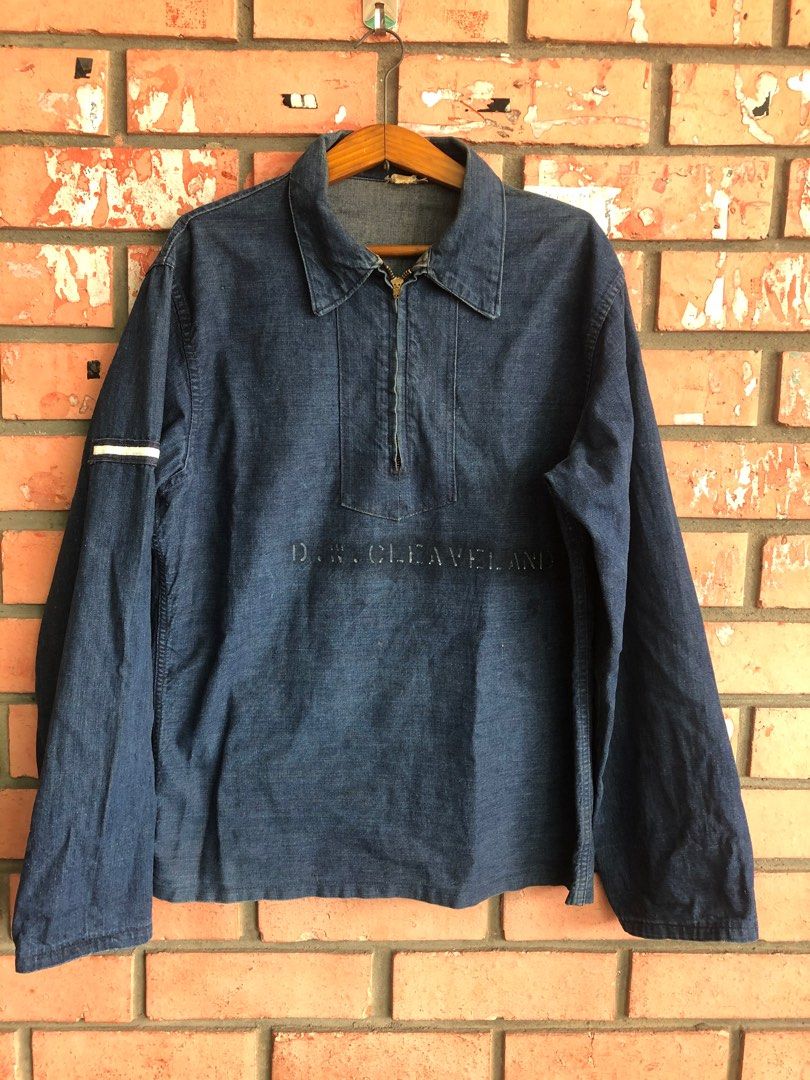 新作 トップス SHIRT DENIM PULLOVER VINTAGE USNAVY 40s トップス ...