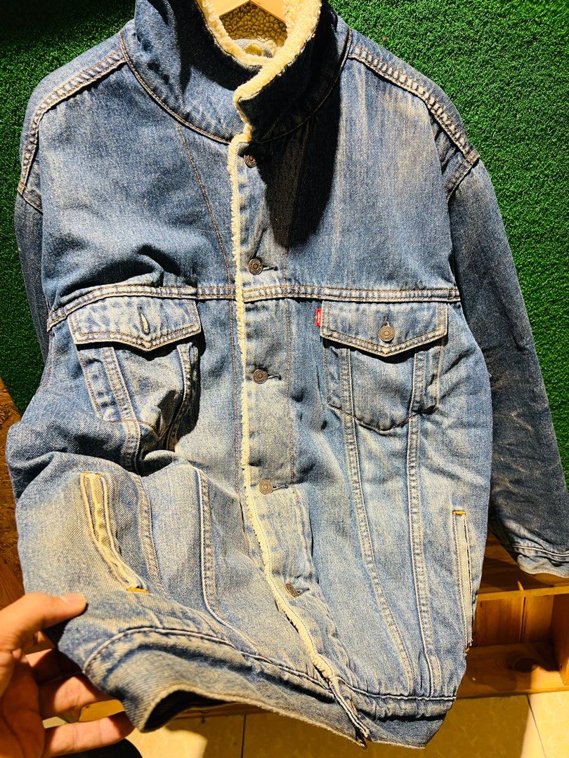 Veste Vintage Levi's Pour Homme En Laine - Taille M - Très Bon état Général