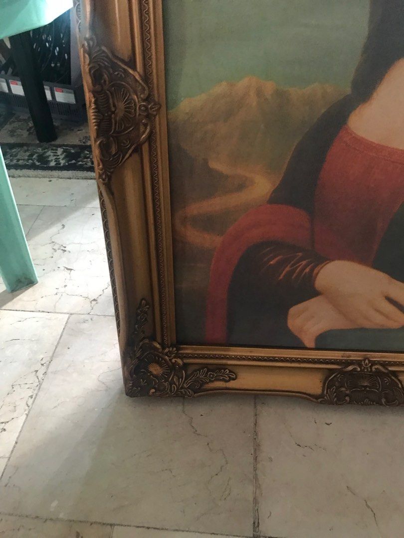 Vintage Mona Lisa Frame (copy only), Furniture & Home Living, Home ...
