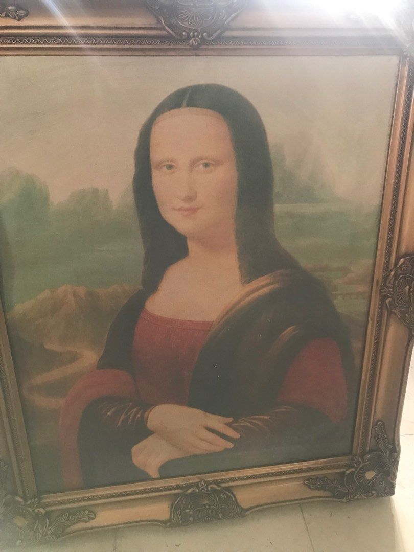 Vintage Mona Lisa Frame (copy only), Furniture & Home Living, Home ...