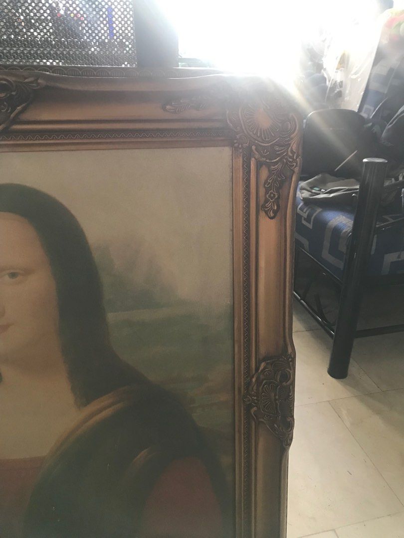 Vintage Mona Lisa Frame (copy only), Furniture & Home Living, Home ...