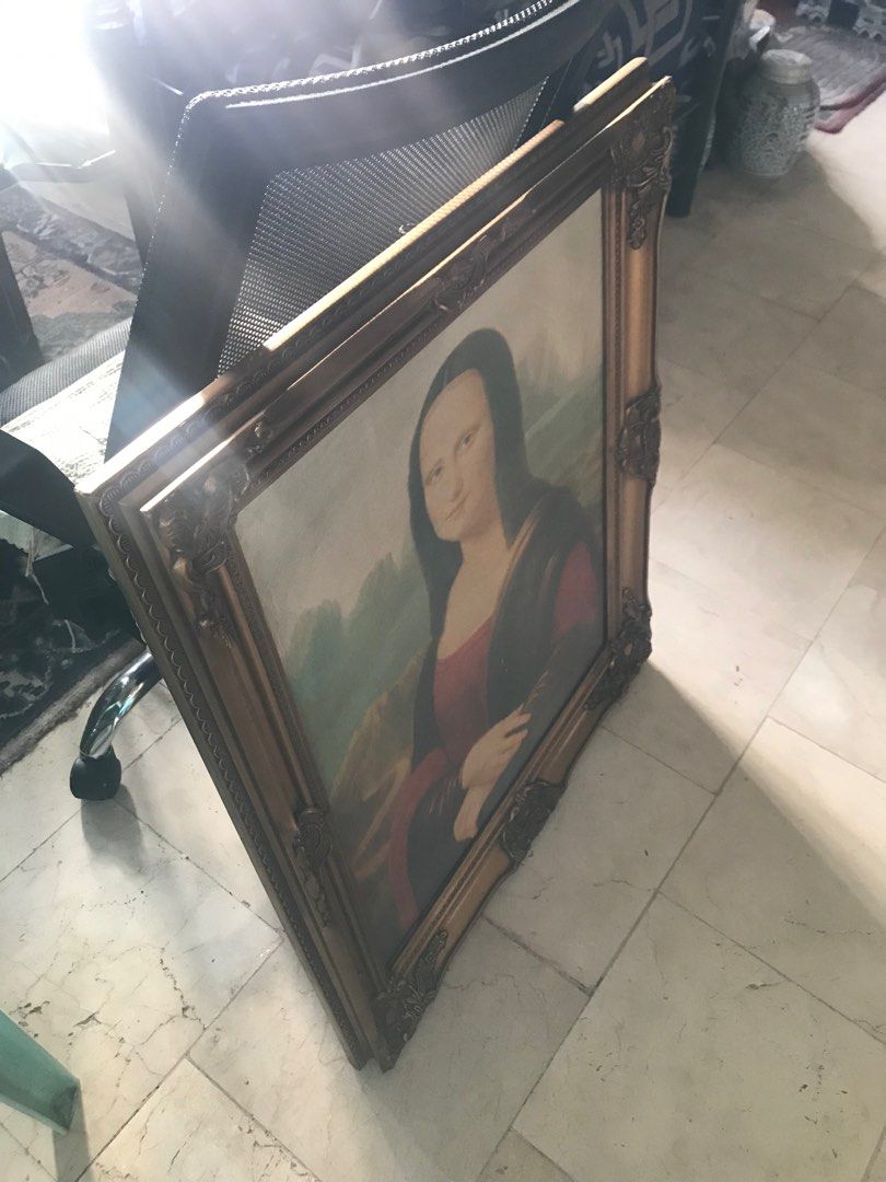 Vintage Mona Lisa Frame (copy only), Furniture & Home Living, Home ...