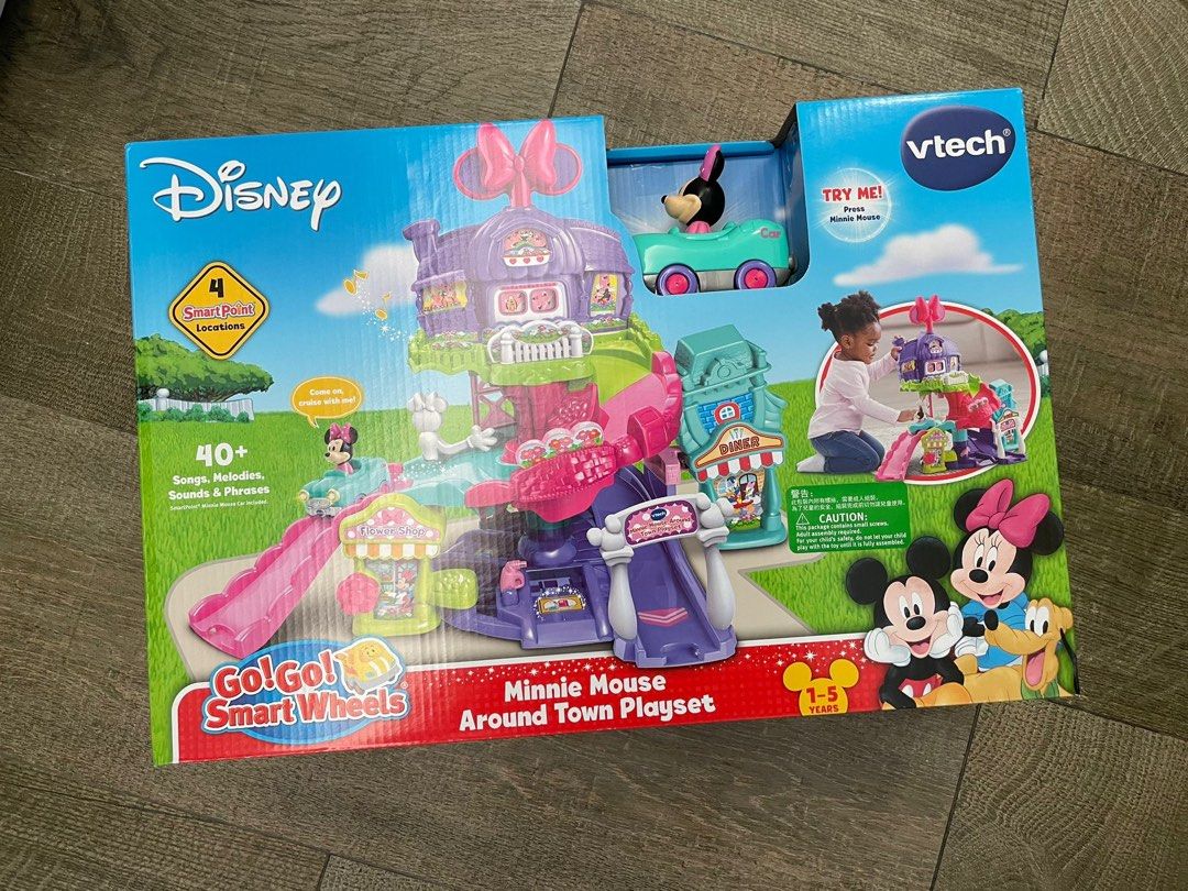 Vtech Minnie Mouse Around Town Playset, 興趣及遊戲, 玩具 & 遊戲類 Carousell