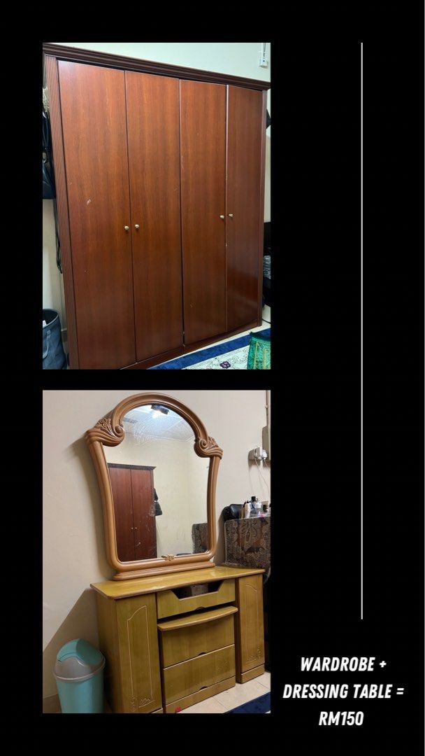 Wardrobe and Dressing Table, Furniture & Home Living, Furniture, Other