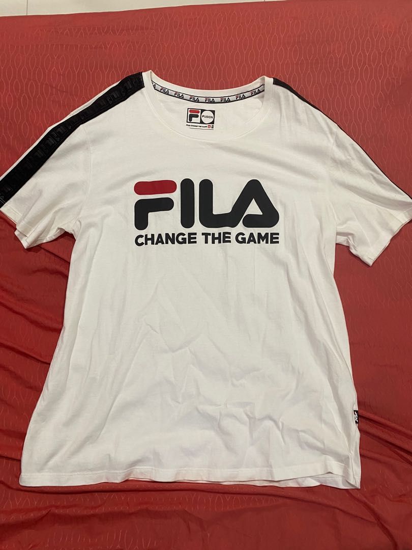 White fila shirt discount