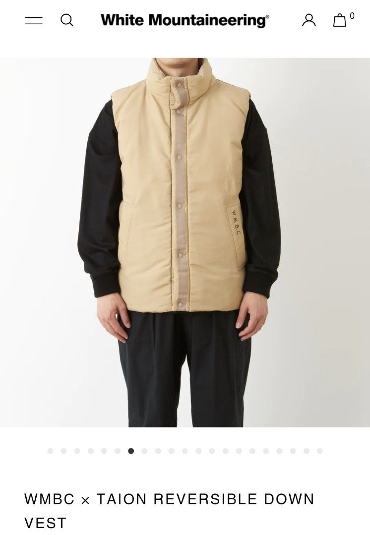 WMBC × TAION REVERSIBLE DOWN VEST [unisex], 男裝, 外套及戶外衣服