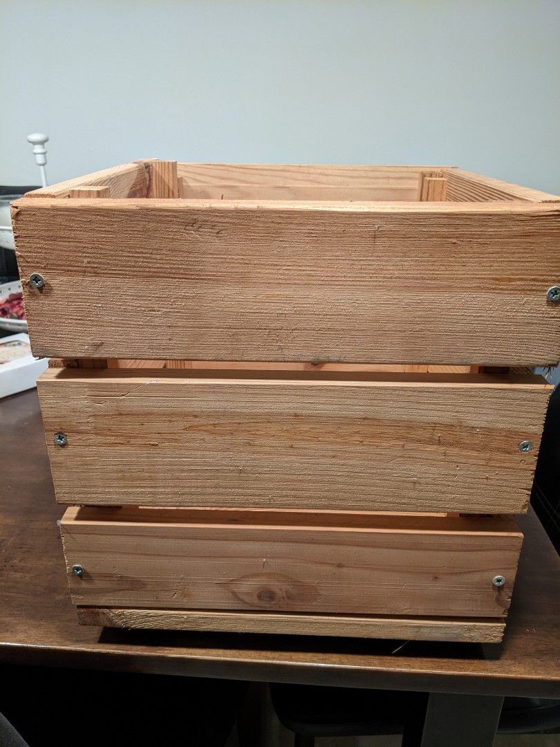 Box Rack Storage Crate Wooden Crate / box / rack / drawer with inbuilt handles to hold ...