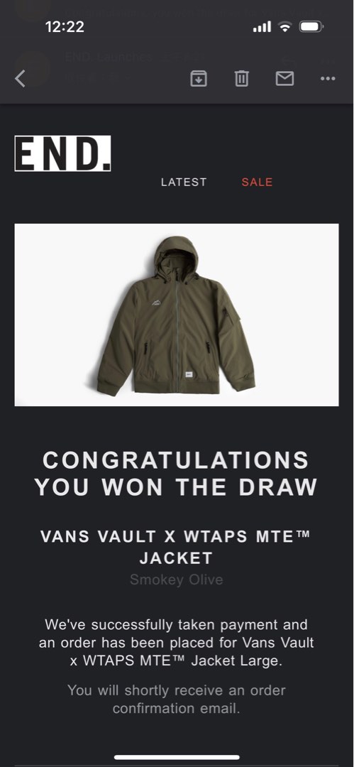 16200円オンライン店 お得セール VANS VAULT X WTAPS MTE JACKET XL