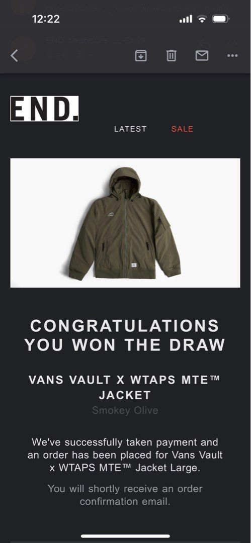 数量限定】【数量限定】VANS VAULT X WTAPS HOODY Smokey Olive