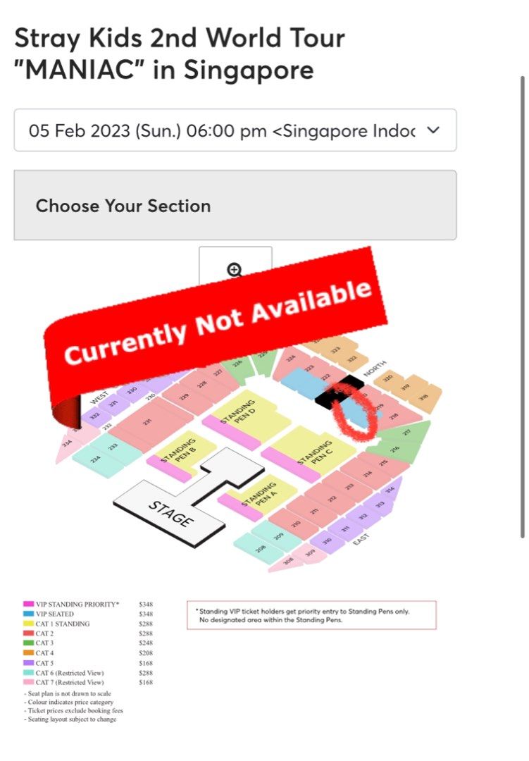 wts stray kids skz maniac world tour VIP SEATED section 220, Tickets