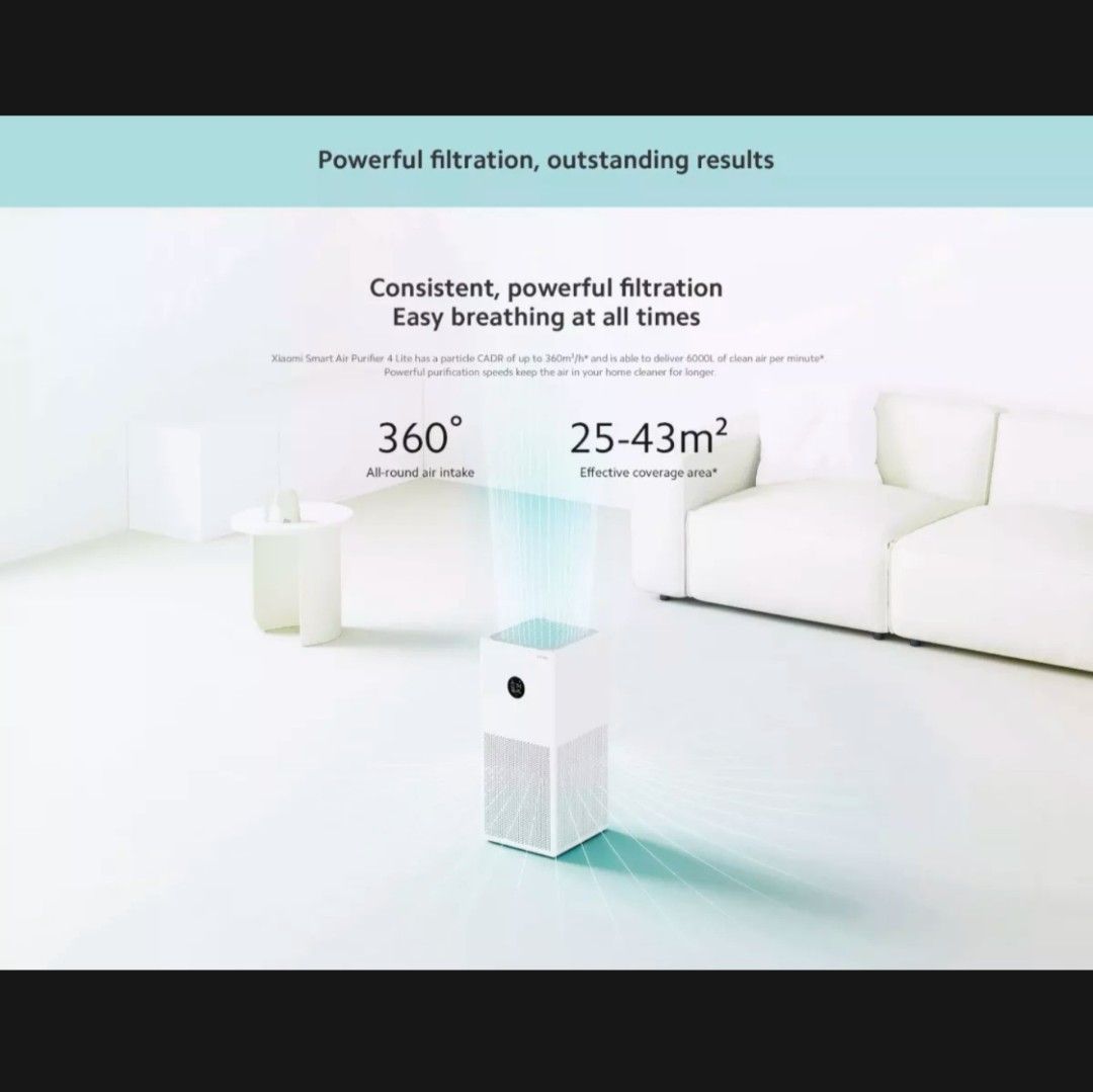 Xiaomi Air Purifier 4 Lite (Singapore Local Ver), TV & Home Appliances