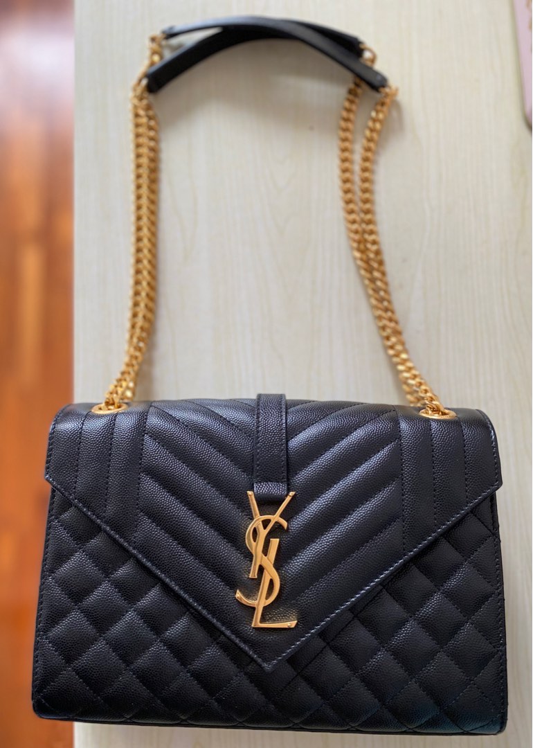 YSL Envelope Medium Bag, Women's Fashion, Bags & Wallets, Cross-body ...