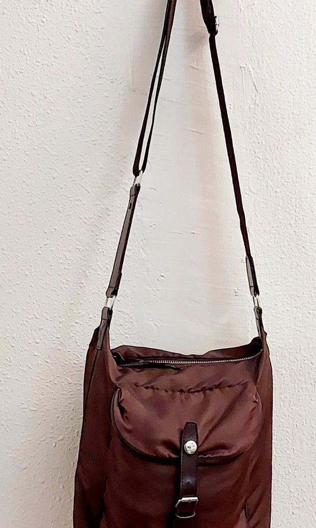 vintage Zara Crossbody Sling Bag for man/woman (unisex) brown cross