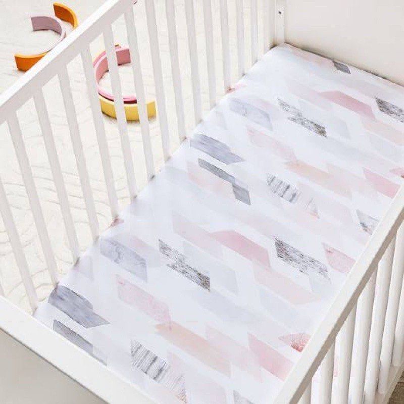 Pottery Barn West Elm Modern Baby Crib Fitted Sheet or Crib Cover 27.5