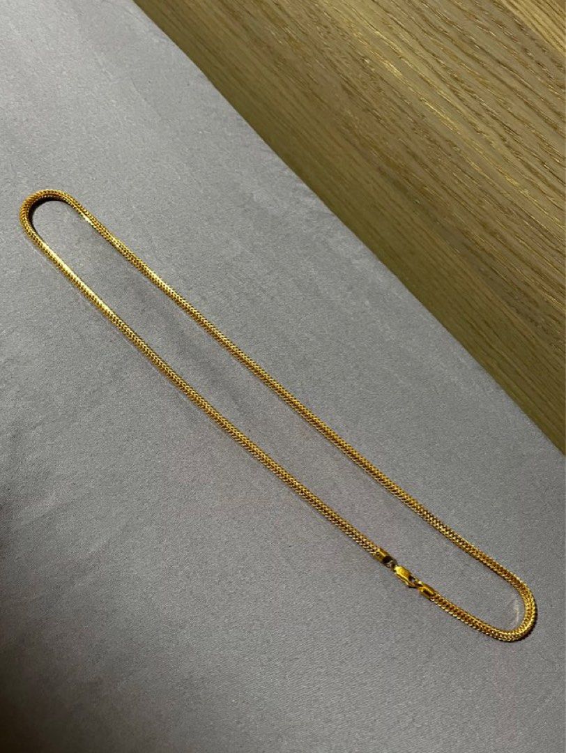 Smooth Chain Not Rope 916 Gold Chain (Not Rope Chain), Men's Fashion, Watches & Accessories ...